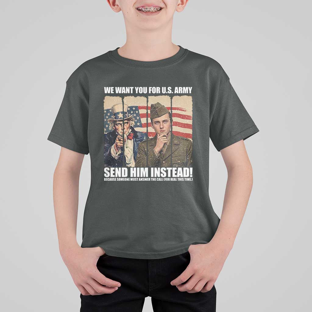 Send Barron T Shirt For Kid We Want You For US Army