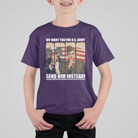 Send Barron T Shirt For Kid We Want You For US Army