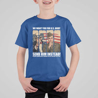 Send Barron T Shirt For Kid We Want You For US Army