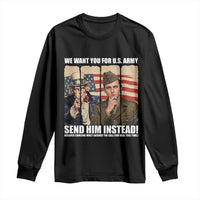 Send Barron Long Sleeve Shirt We Want You For US Army