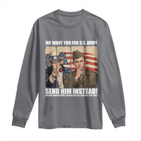 Send Barron Long Sleeve Shirt We Want You For US Army