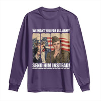 Send Barron Long Sleeve Shirt We Want You For US Army