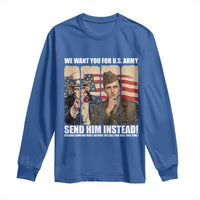 Send Barron Long Sleeve Shirt We Want You For US Army