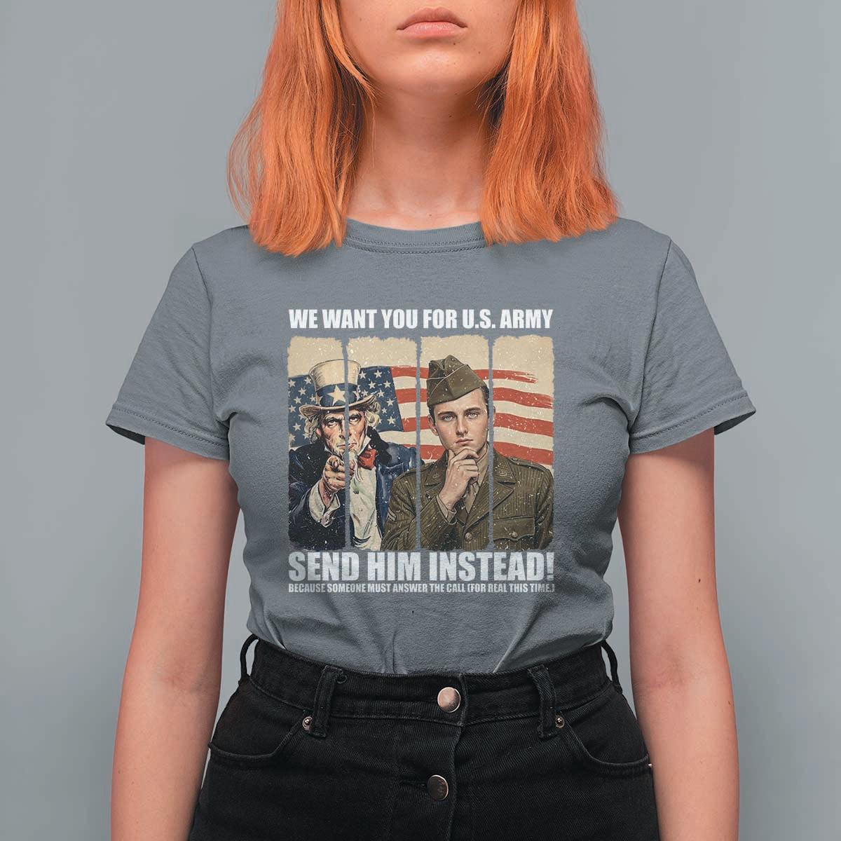 Send Barron T Shirt For Women We Want You For US Army