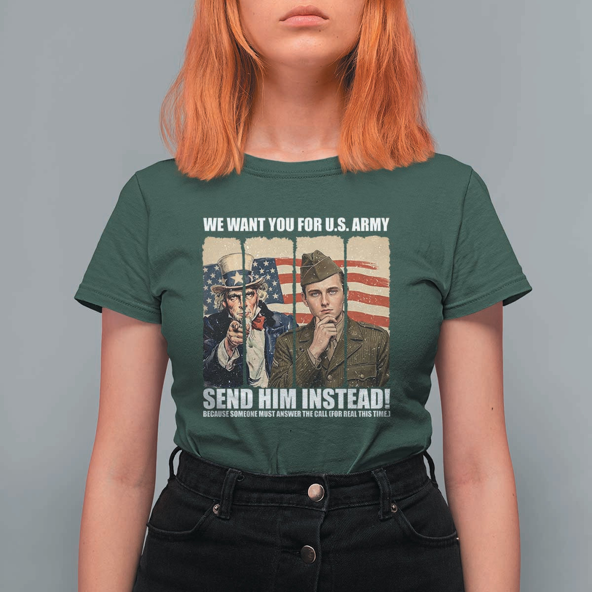 Send Barron T Shirt For Women We Want You For US Army