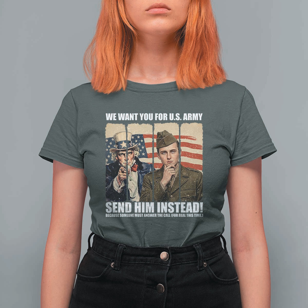 Send Barron T Shirt For Women We Want You For US Army
