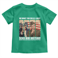 Send Barron Toddler T Shirt We Want You For US Army