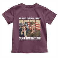 Send Barron Toddler T Shirt We Want You For US Army