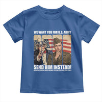 Send Barron Toddler T Shirt We Want You For US Army