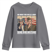 Send Barron Youth Sweatshirt We Want You For US Army