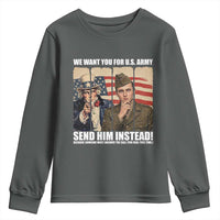 Send Barron Youth Sweatshirt We Want You For US Army