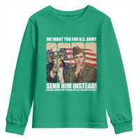 Send Barron Youth Sweatshirt We Want You For US Army