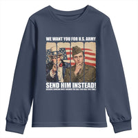 Send Barron Youth Sweatshirt We Want You For US Army