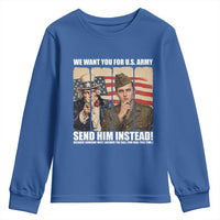 Send Barron Youth Sweatshirt We Want You For US Army