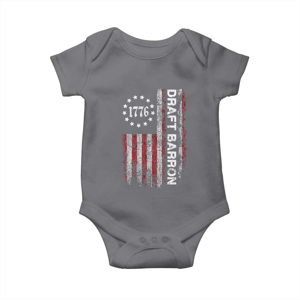 Draft Barron Baby Onesie Anti War Send Barron Viral Internet Meme