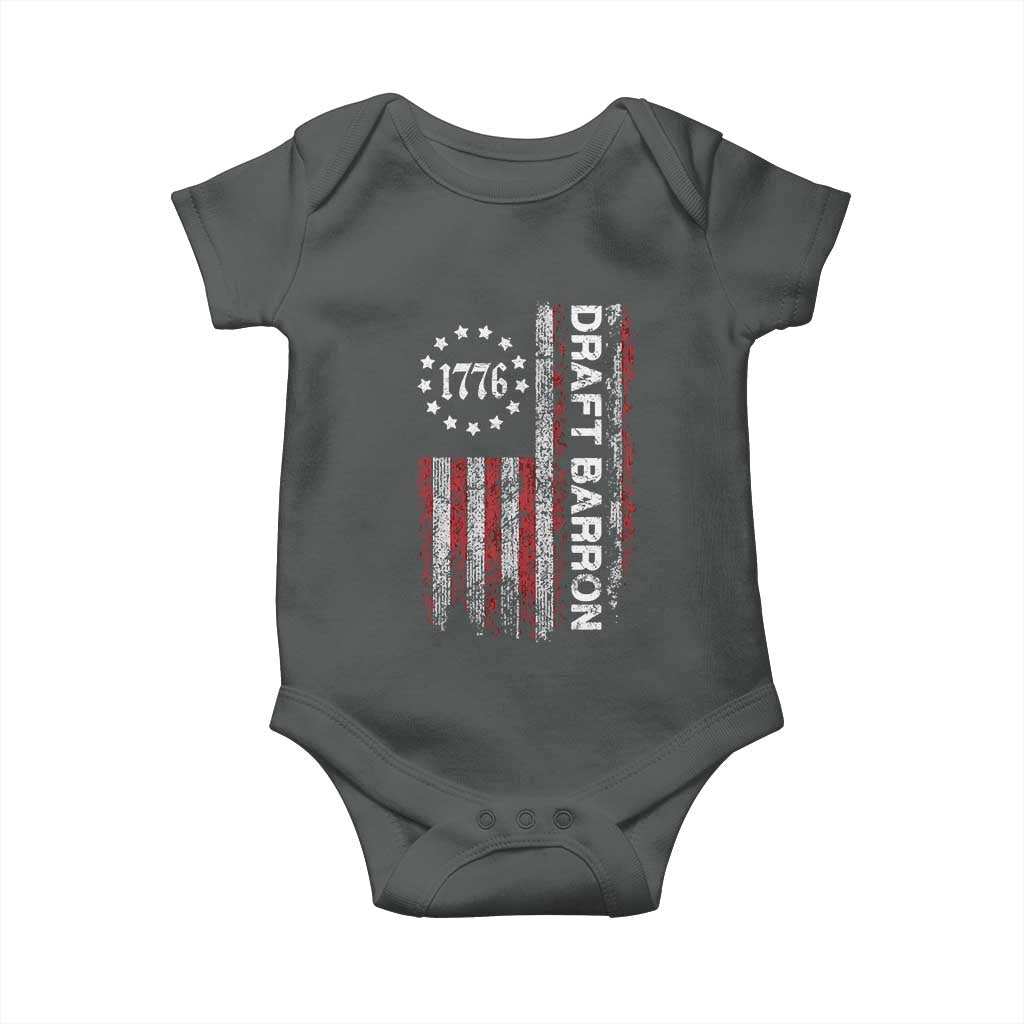 Draft Barron Baby Onesie Anti War Send Barron Viral Internet Meme