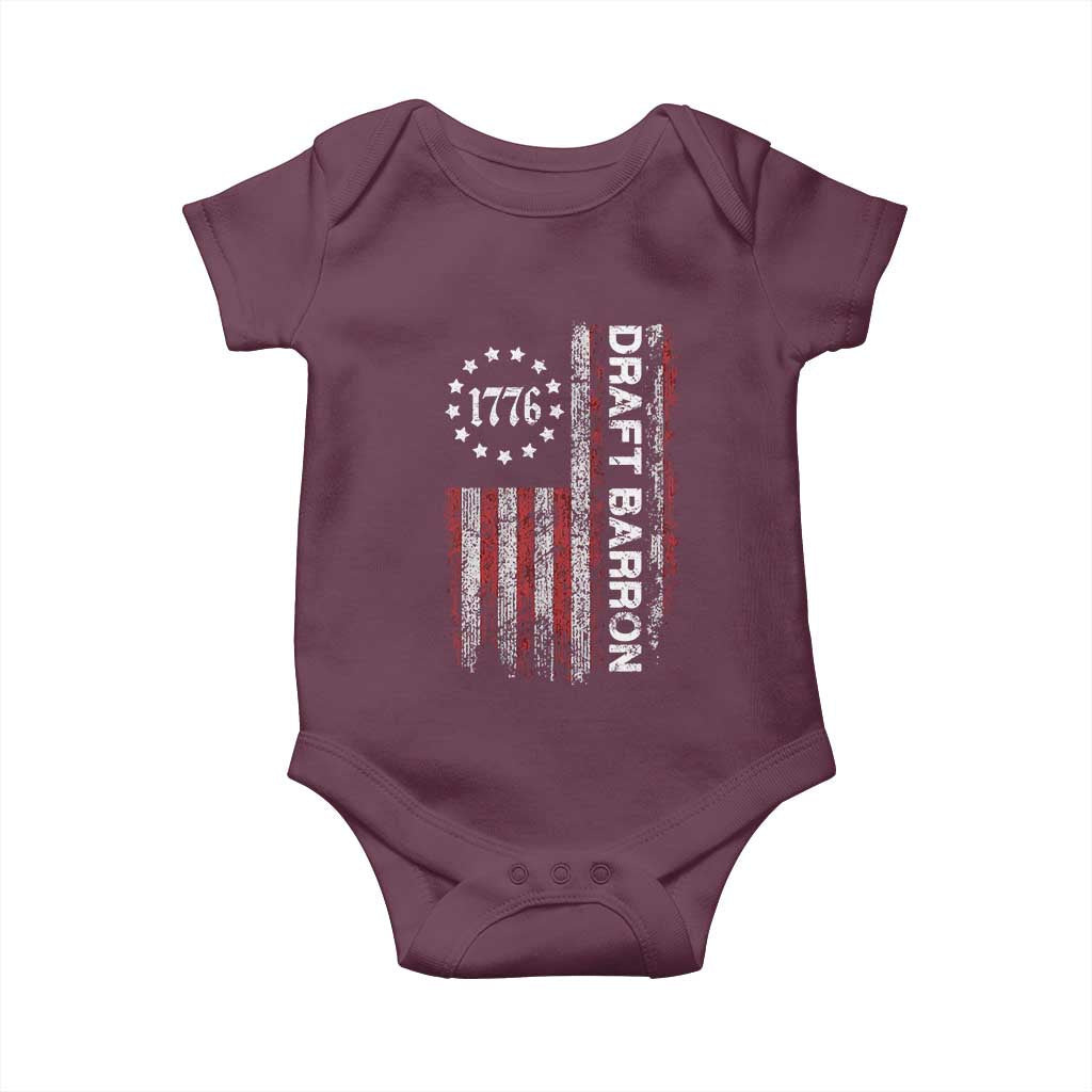 Draft Barron Baby Onesie Anti War Send Barron Viral Internet Meme