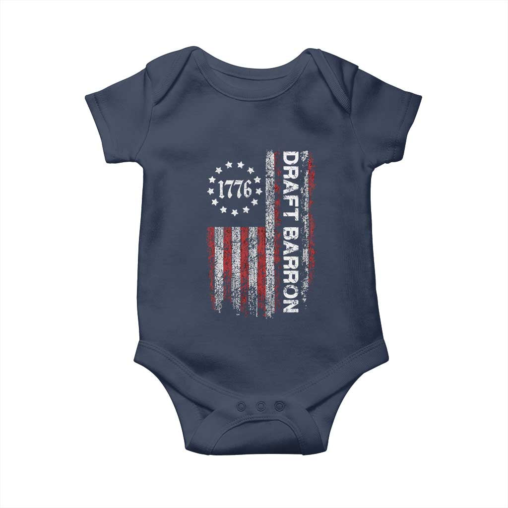 Draft Barron Baby Onesie Anti War Send Barron Viral Internet Meme