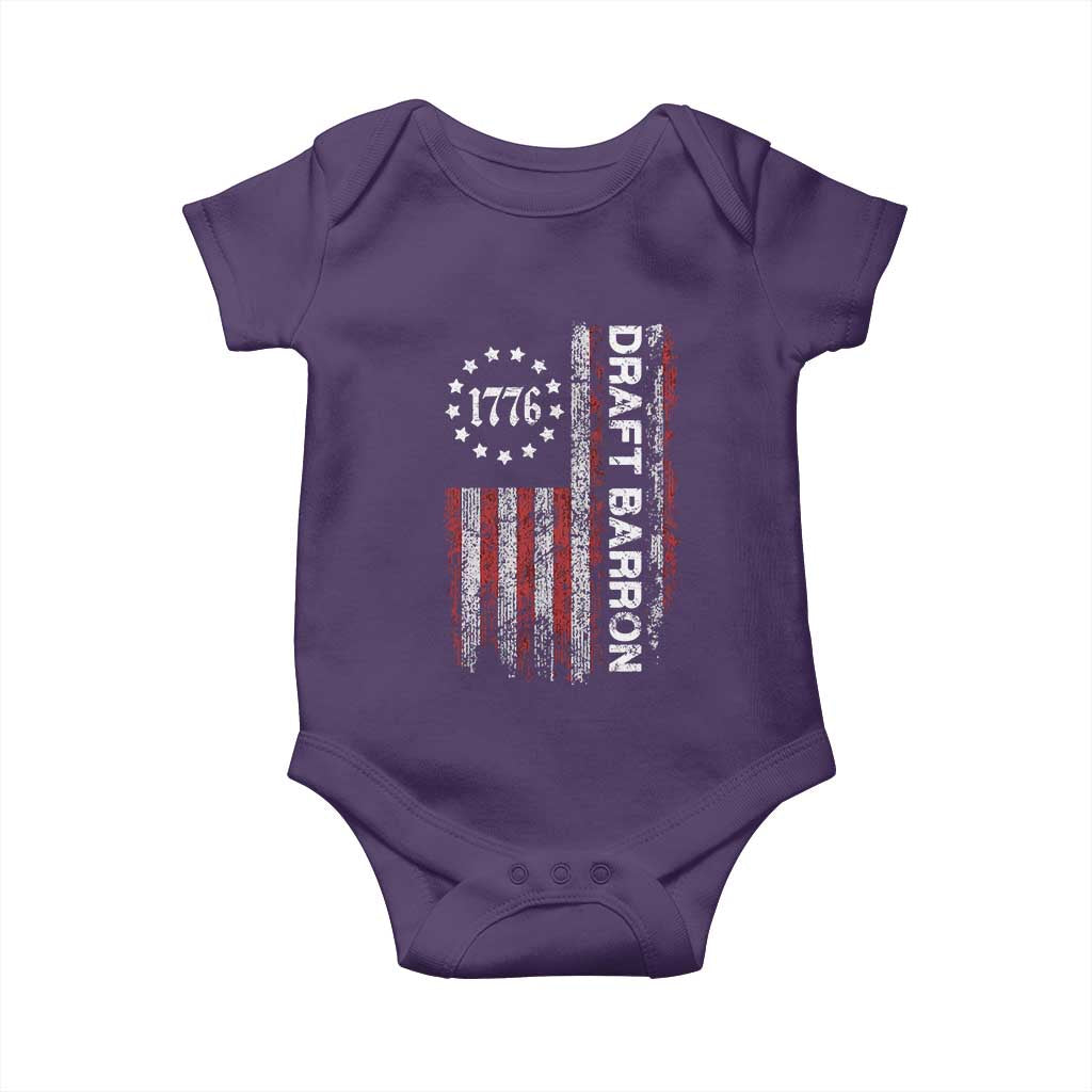 Draft Barron Baby Onesie Anti War Send Barron Viral Internet Meme