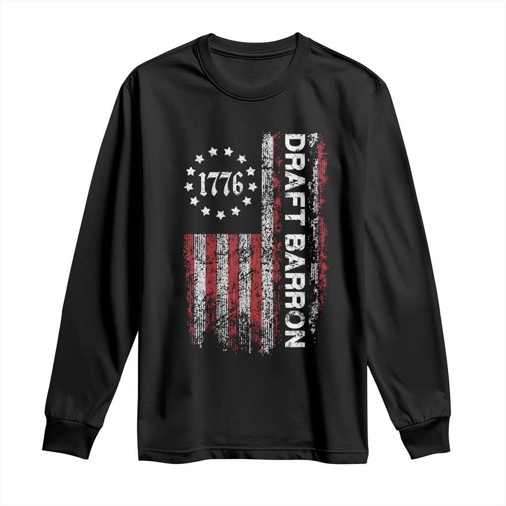 Draft Barron Long Sleeve Shirt Anti War Send Barron Viral Internet Meme