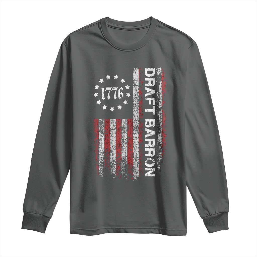 Draft Barron Long Sleeve Shirt Anti War Send Barron Viral Internet Meme