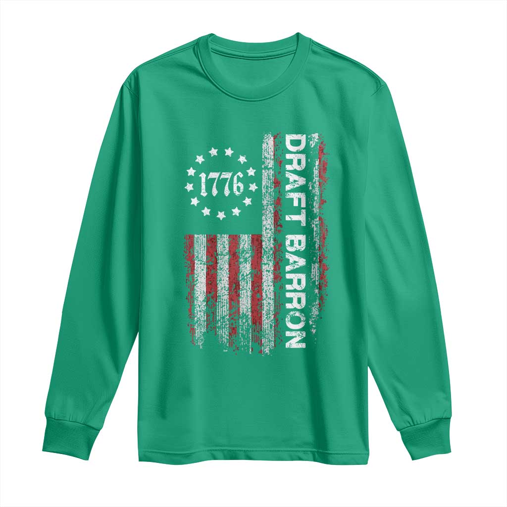 Draft Barron Long Sleeve Shirt Anti War Send Barron Viral Internet Meme
