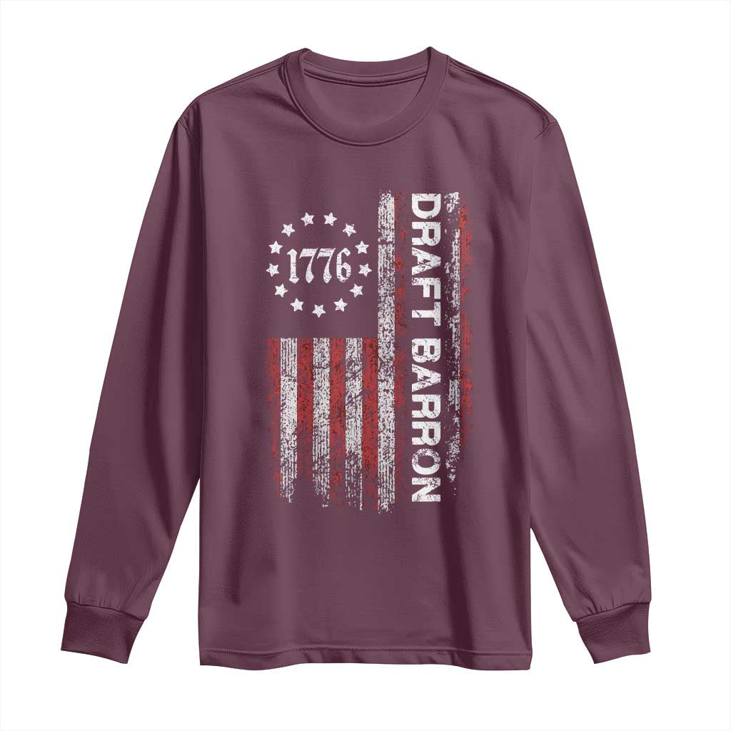 Draft Barron Long Sleeve Shirt Anti War Send Barron Viral Internet Meme