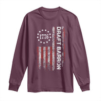 Draft Barron Long Sleeve Shirt Anti War Send Barron Viral Internet Meme