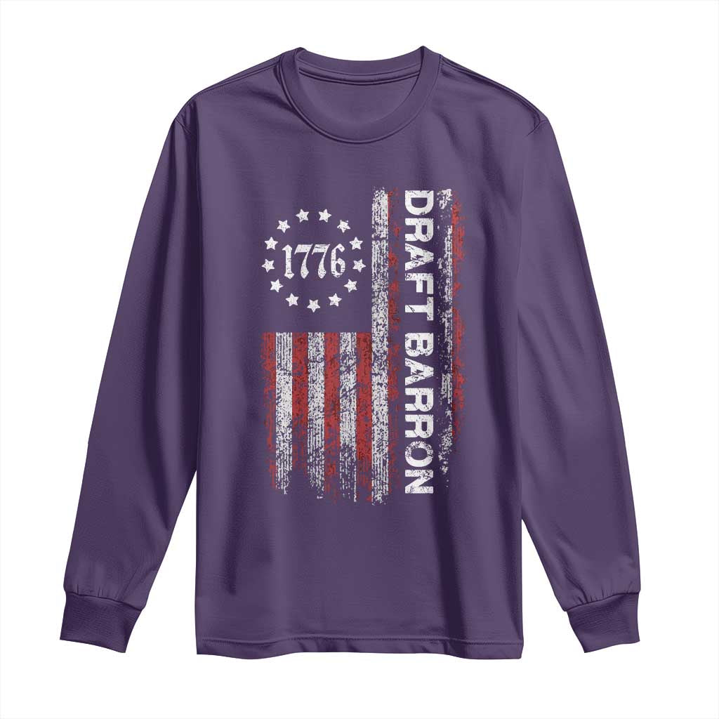 Draft Barron Long Sleeve Shirt Anti War Send Barron Viral Internet Meme