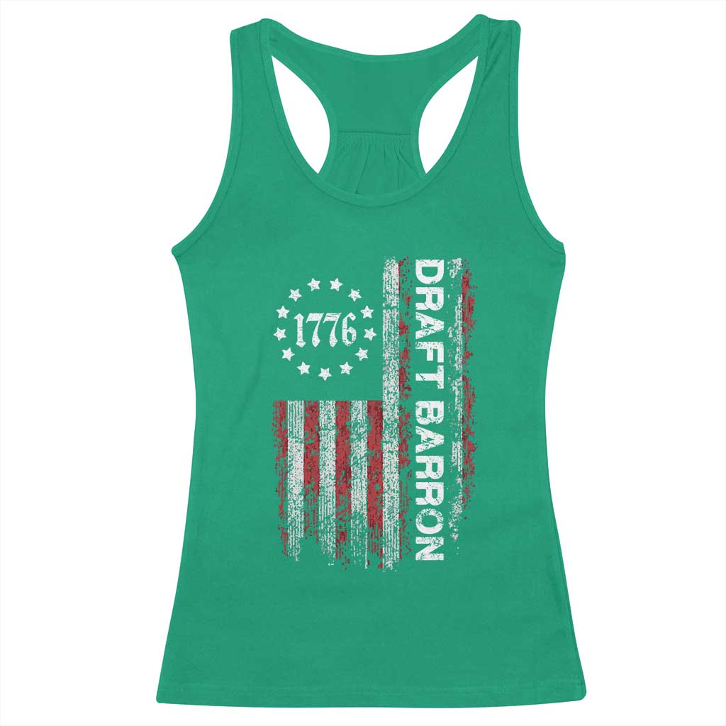 Draft Barron Racerback Tank Top Anti War Send Barron Viral Internet Meme