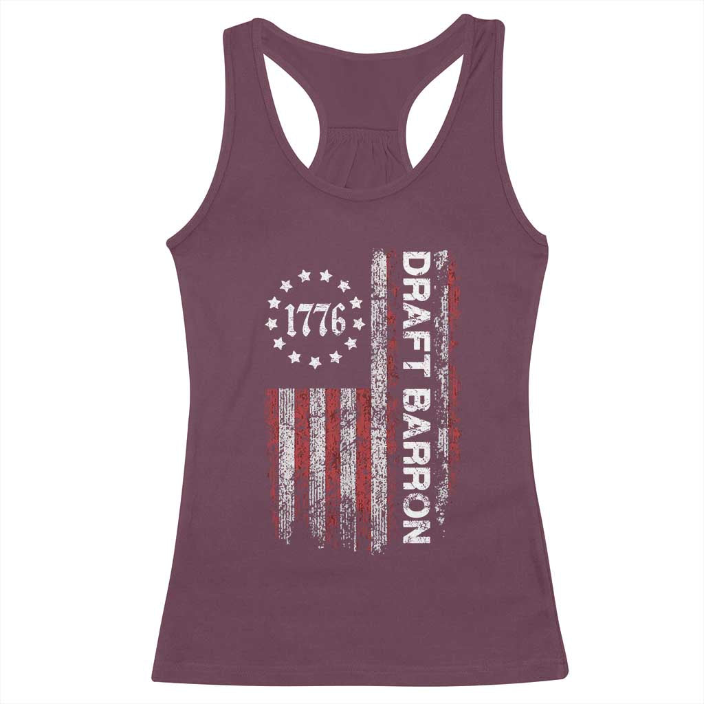 Draft Barron Racerback Tank Top Anti War Send Barron Viral Internet Meme