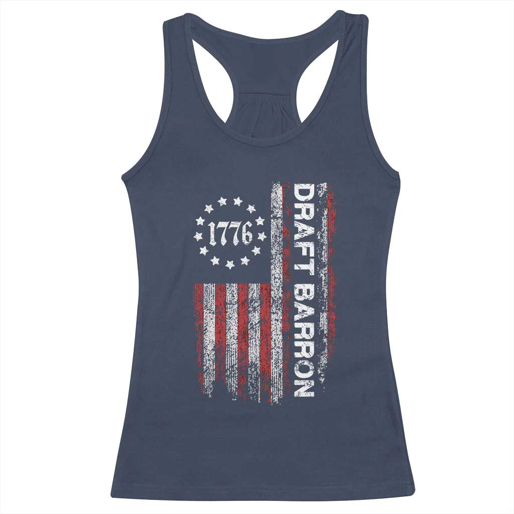 Draft Barron Racerback Tank Top Anti War Send Barron Viral Internet Meme