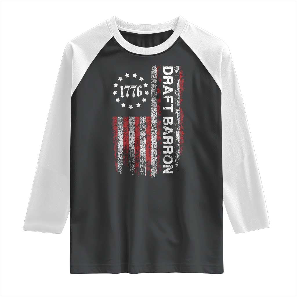 Draft Barron Raglan Shirt Anti War Send Barron Viral Internet Meme