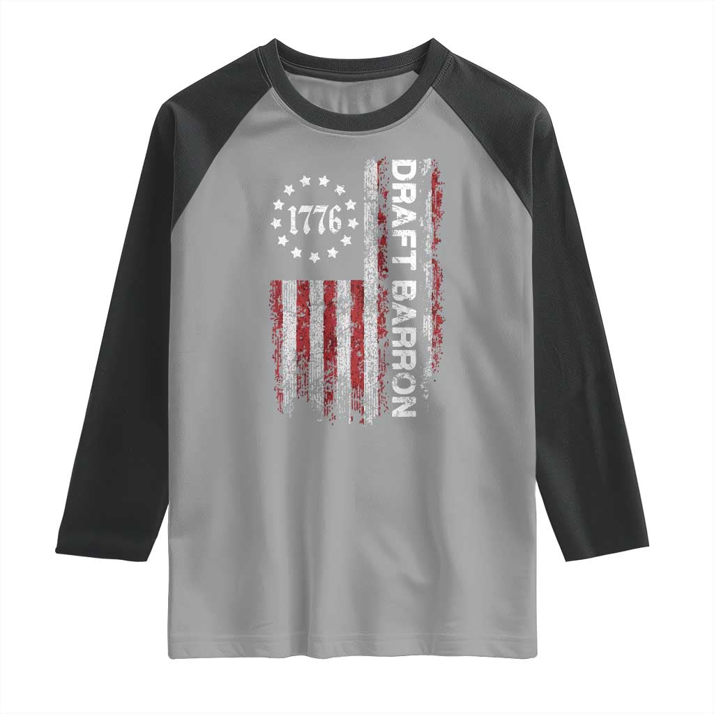 Draft Barron Raglan Shirt Anti War Send Barron Viral Internet Meme