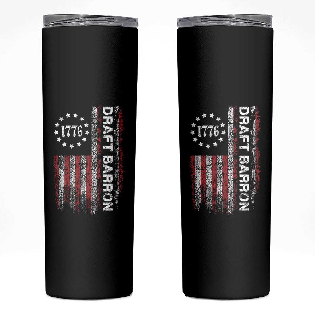 Draft Barron Skinny Tumbler Anti War Send Barron Viral Internet Meme