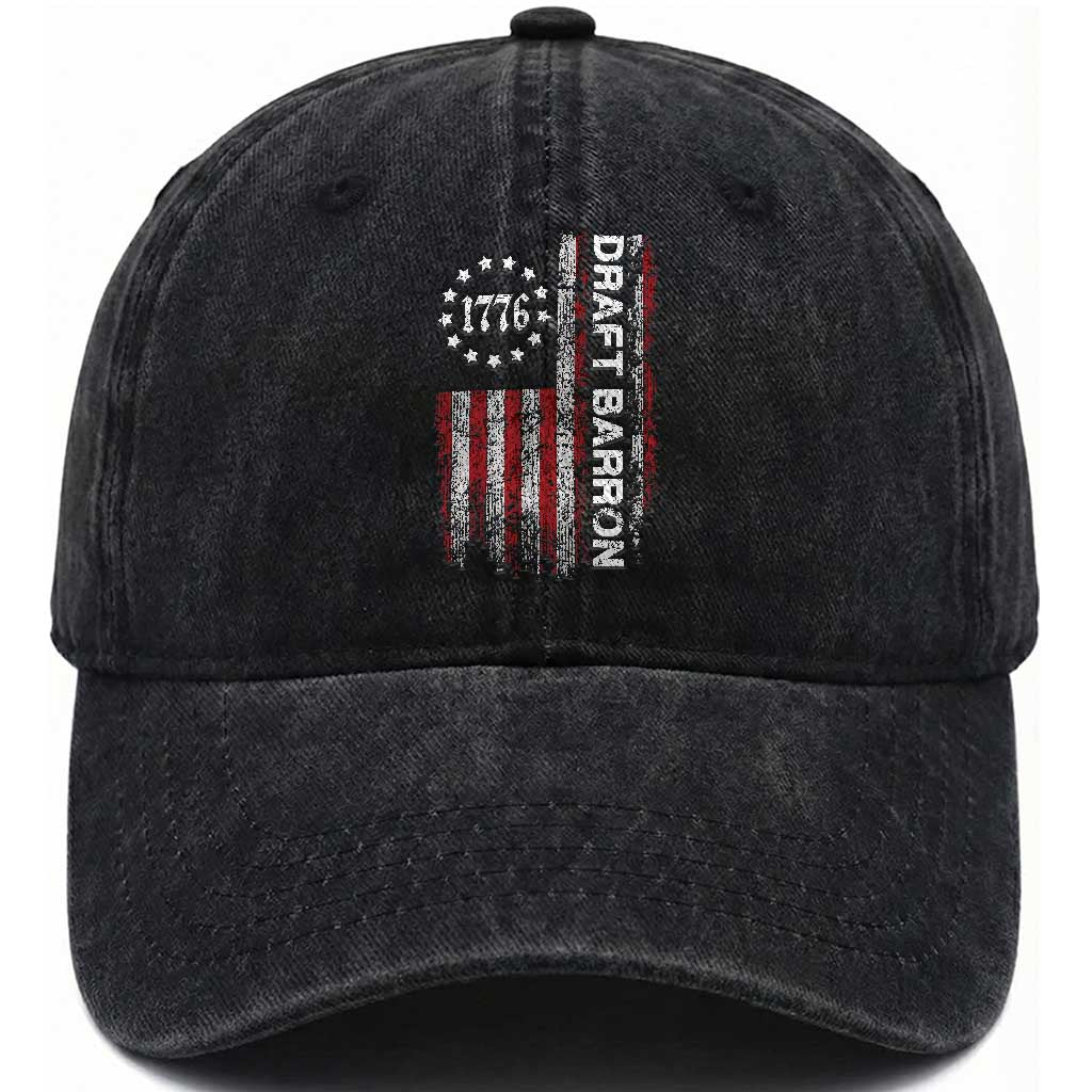 Draft Barron Washed Cotton Baseball Cap Anti War Send Barron Viral Internet Meme