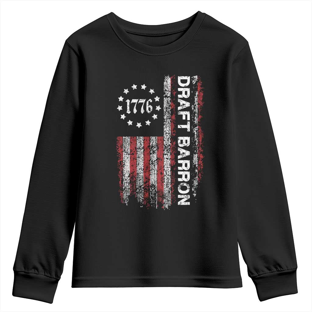 Draft Barron Youth Sweatshirt Anti War Send Barron Viral Internet Meme