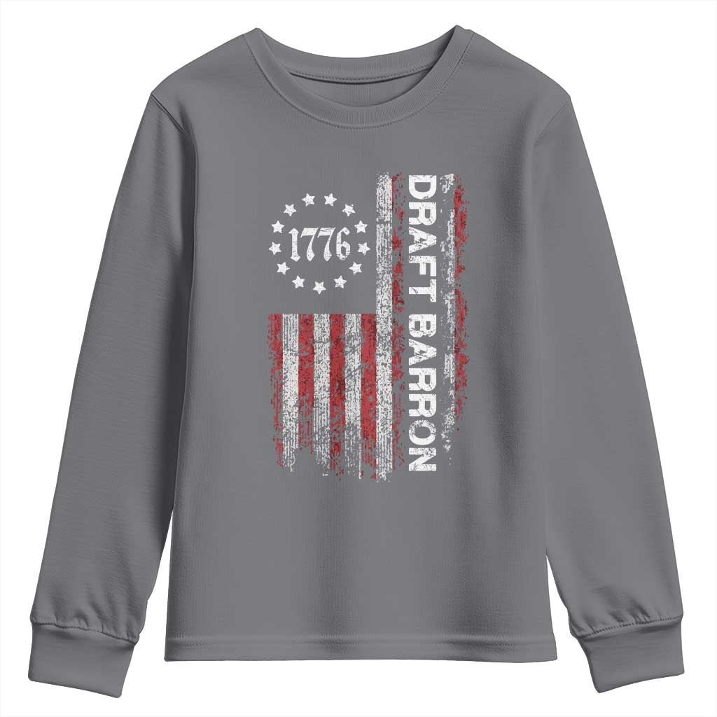 Draft Barron Youth Sweatshirt Anti War Send Barron Viral Internet Meme