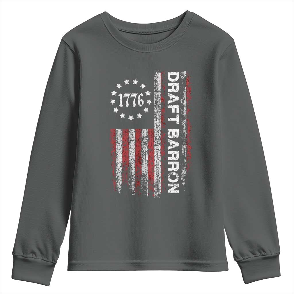 Draft Barron Youth Sweatshirt Anti War Send Barron Viral Internet Meme