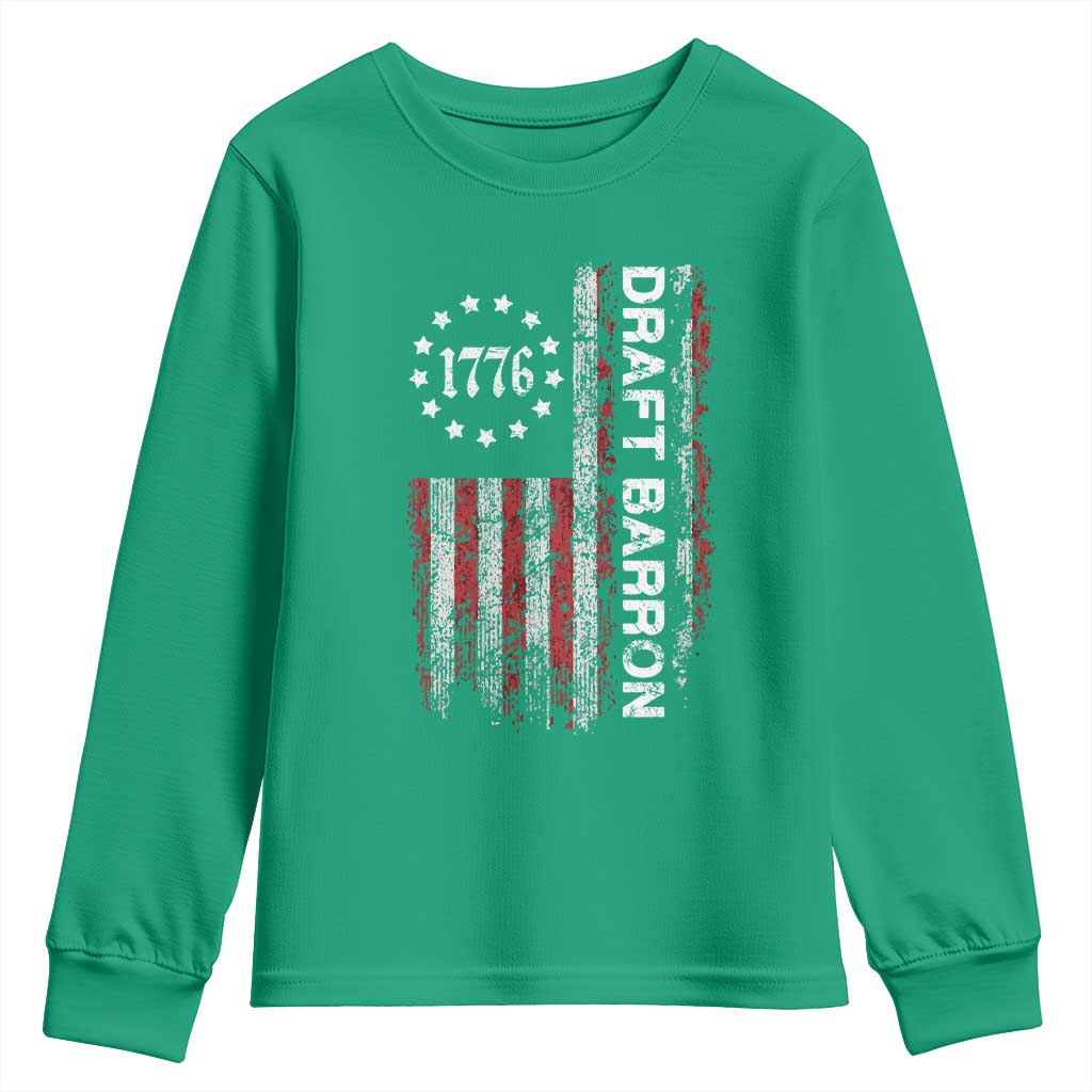 Draft Barron Youth Sweatshirt Anti War Send Barron Viral Internet Meme