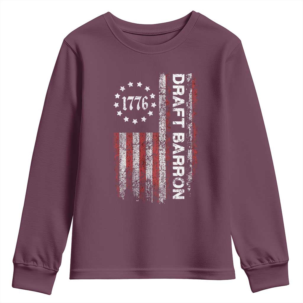 Draft Barron Youth Sweatshirt Anti War Send Barron Viral Internet Meme