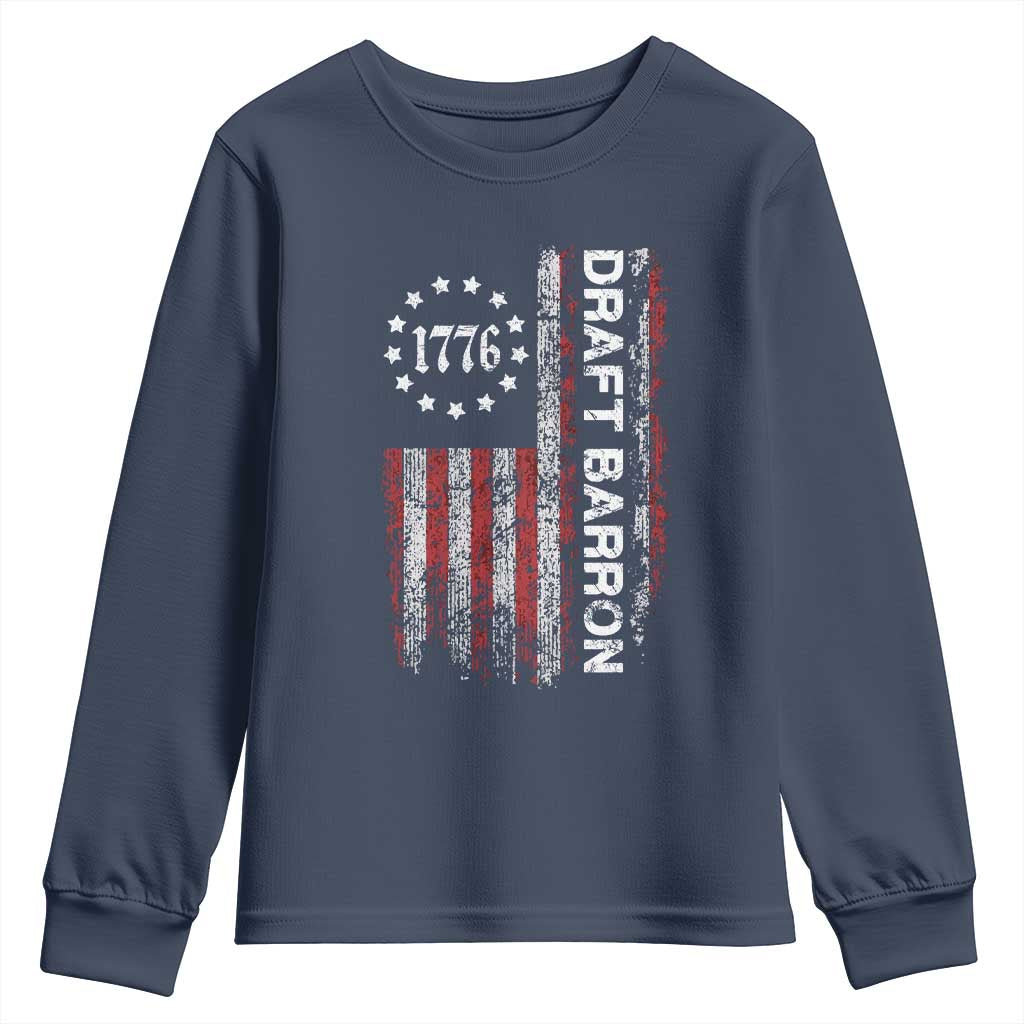 Draft Barron Youth Sweatshirt Anti War Send Barron Viral Internet Meme