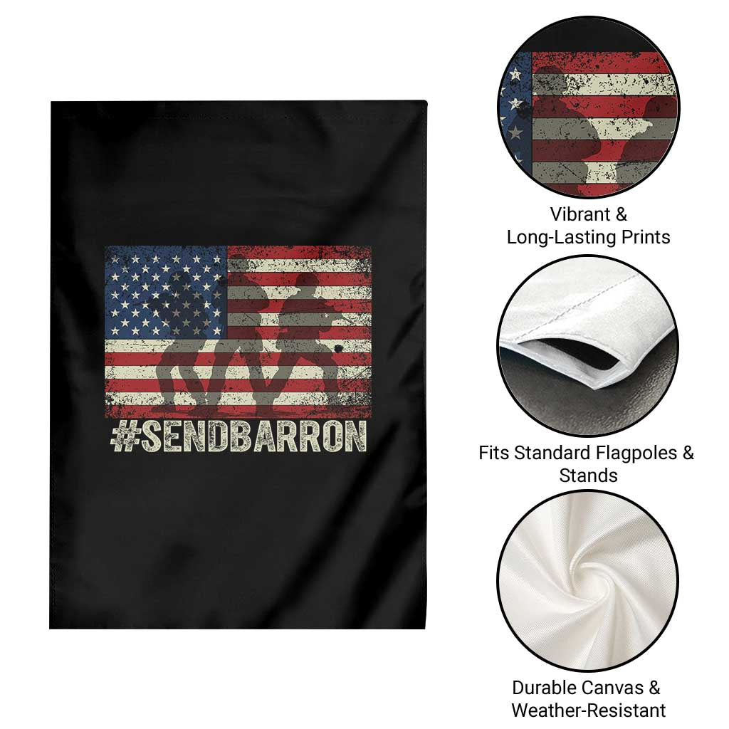Send Barron Garden Flag Vintage American Flag Soldier Hashtag Internet Meme
