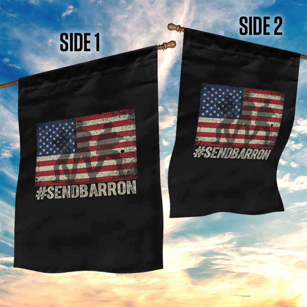 Send Barron Garden Flag Vintage American Flag Soldier Hashtag Internet Meme