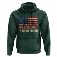 Send Barron Hoodie Vintage American Flag Soldier Hashtag Internet Meme