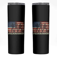 Send Barron Skinny Tumbler Vintage American Flag Soldier Hashtag Internet Meme