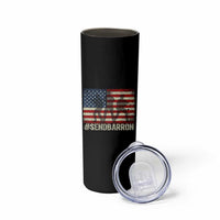 Send Barron Skinny Tumbler Vintage American Flag Soldier Hashtag Internet Meme