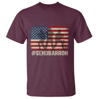 Send Barron T Shirt Vintage American Flag Soldier Hashtag Internet Meme