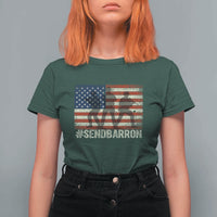 Send Barron T Shirt For Women Vintage American Flag Soldier Hashtag Internet Meme