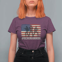 Send Barron T Shirt For Women Vintage American Flag Soldier Hashtag Internet Meme